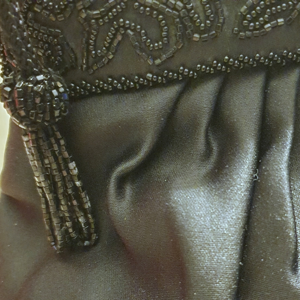 Carla Marchi Black Evening Bag w/Beads - Picture 4 of 16